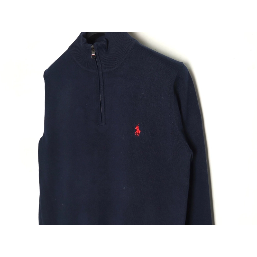Ralph Lauren classic warhorse logo embroidery halfzip knitted sweater,Ralph Lauren Sweatshirt,Sweatshirt,Buy cheap clothing haul