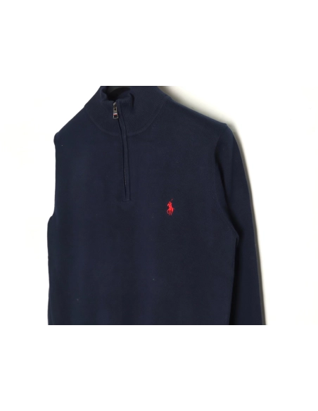 Ralph Lauren classic warhorse logo embroidery halfzip knitted sweater,Ralph Lauren Sweatshirt,Sweatshirt,Buy cheap clothing haul