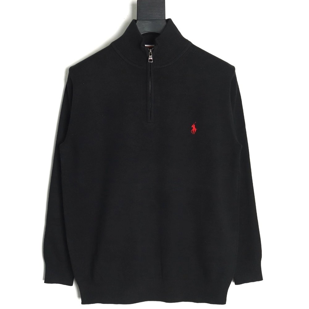 Ralph Lauren classic warhorse logo embroidery halfzip knitted sweater,Ralph Lauren Sweatshirt,Sweatshirt,Buy cheap clothing haul