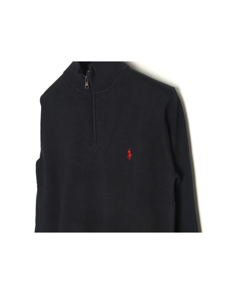 Ralph Lauren classic warhorse logo embroidery halfzip knitted sweater,Ralph Lauren Sweatshirt,Sweatshirt,Buy cheap clothing haul