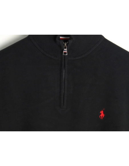 Ralph Lauren classic warhorse logo embroidery halfzip knitted sweater,Ralph Lauren Sweatshirt,Sweatshirt,Buy cheap clothing haul