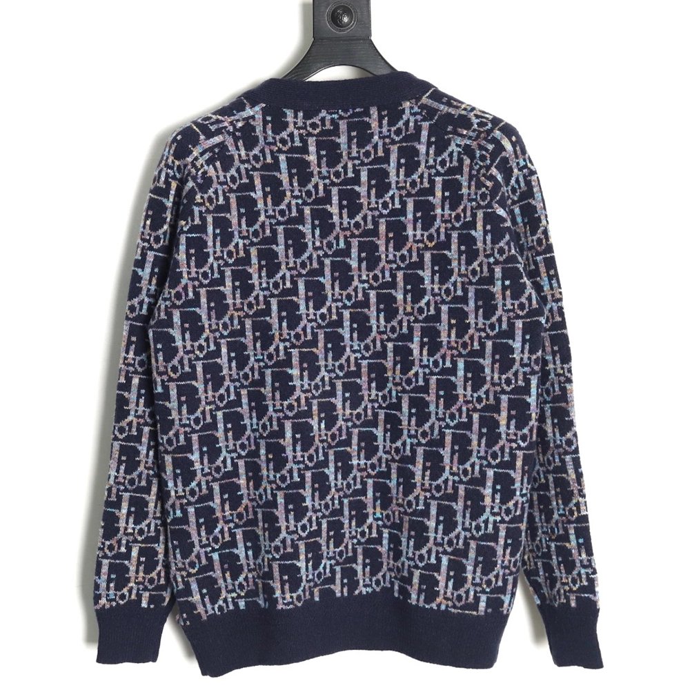 Dior all over print monogram jacquard cardigan sweater,Dior Sweatshirt,Sweatshirt,Buy cheap clothing haul France