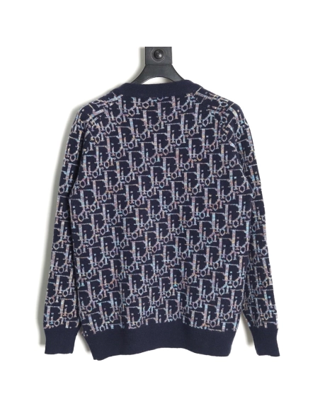 Dior all over print monogram jacquard cardigan sweater,Dior Sweatshirt,Sweatshirt,Buy cheap clothing haul France