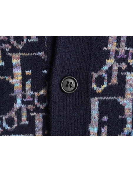 Dior all over print monogram jacquard cardigan sweater,Dior Sweatshirt,Sweatshirt,Buy cheap clothing haul France