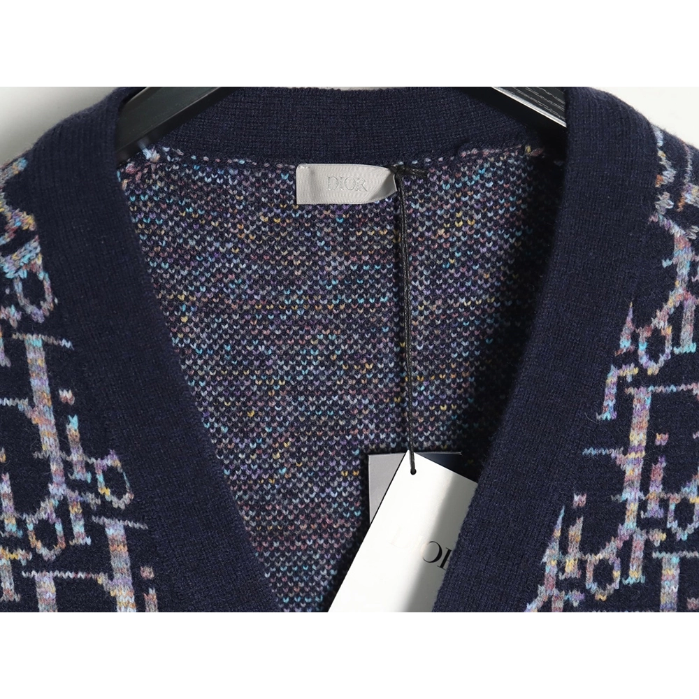 Dior all over print monogram jacquard cardigan sweater,Dior Sweatshirt,Sweatshirt,Buy cheap clothing haul France