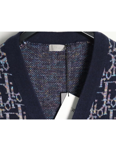Dior all over print monogram jacquard cardigan sweater,Dior Sweatshirt,Sweatshirt,Buy cheap clothing haul France