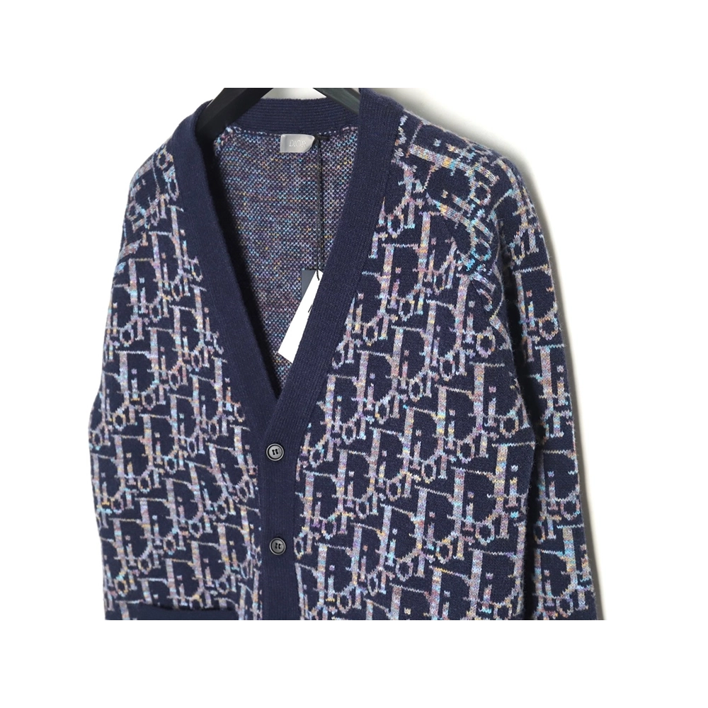 Dior all over print monogram jacquard cardigan sweater,Dior Sweatshirt,Sweatshirt,Buy cheap clothing haul France