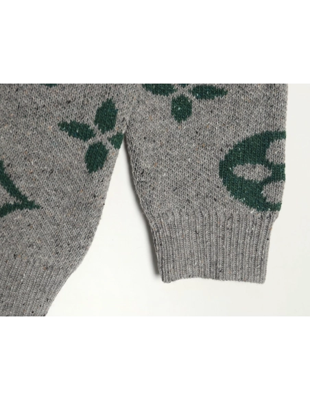 Louis Vuitton all over logo jacquard crewneck sweater,Louis Vuitton Sweatshirt,Sweatshirt,Buy cheap clothing haul France