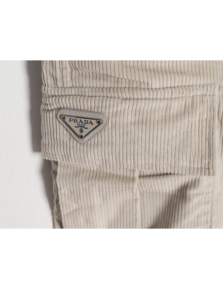 Prada Corduroy Cargo Pants,Prada Sweatpants,CASUAL PANTS,Buy cheap clothing haul France