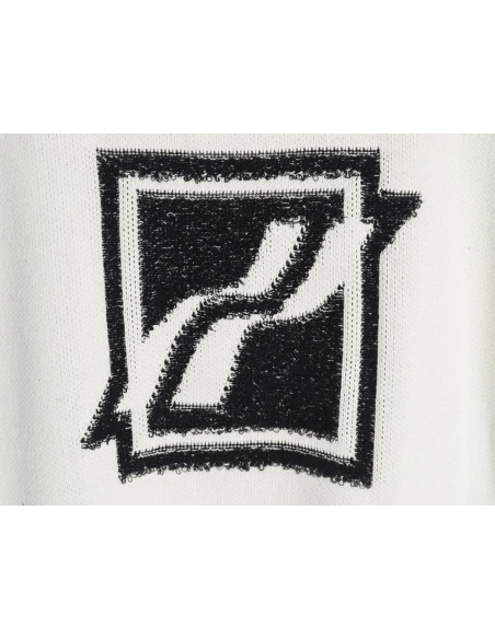 We11 Done Square LOGO Half Zip Turtleneck Sweater,We11done Sweatshirt,Sweatshirt,Buy cheap clothing haul France