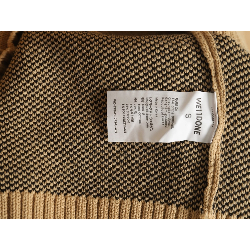 We11 Done Square LOGO Half Zip Turtleneck Sweater,We11done Sweatshirt,Sweatshirt,Buy cheap clothing haul France