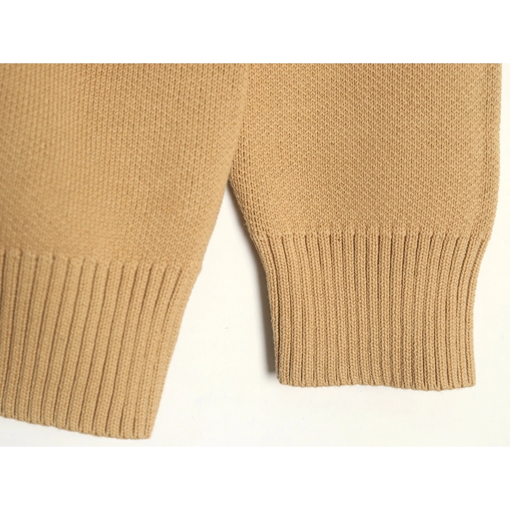 We11 Done Square LOGO Half Zip Turtleneck Sweater,We11done Sweatshirt,Sweatshirt,Buy cheap clothing haul France