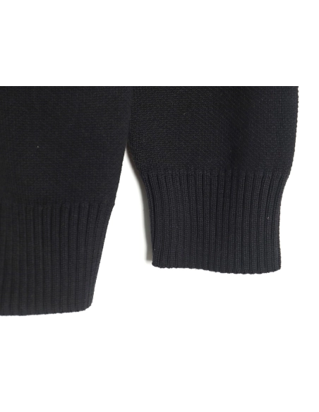 We11 Done Square LOGO Half Zip Turtleneck Sweater,We11done Sweatshirt,Sweatshirt,Buy cheap clothing haul France