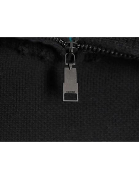 We11 Done Square LOGO Half Zip Turtleneck Sweater,We11done Sweatshirt,Sweatshirt,Buy cheap clothing haul France