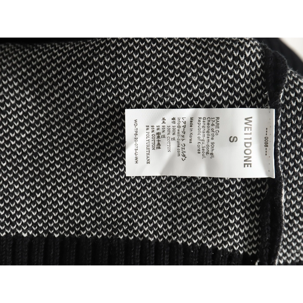 We11 Done Square LOGO Half Zip Turtleneck Sweater,We11done Sweatshirt,Sweatshirt,Buy cheap clothing haul France