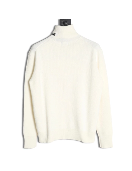 We11 Done simple LOGO letter jacquard turtleneck base sweater,We11done Sweatshirt,Sweatshirt,Buy cheap clothing haul France