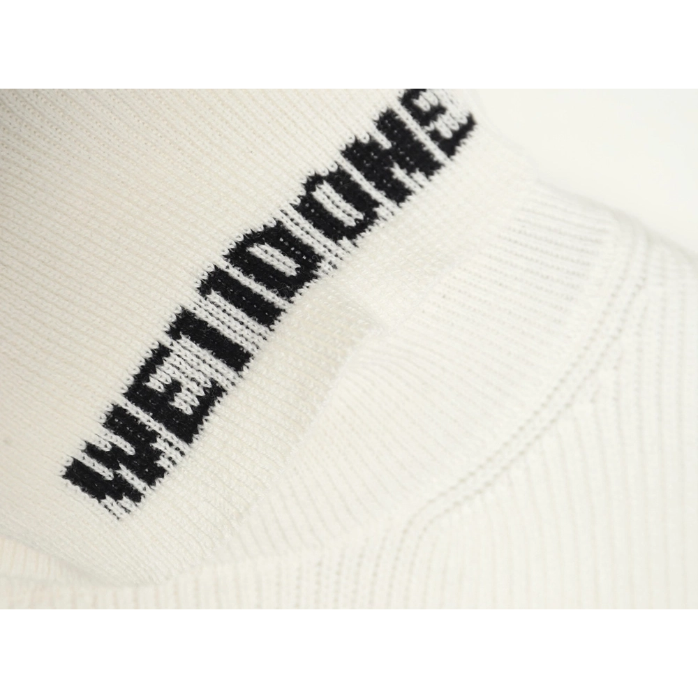 We11 Done simple LOGO letter jacquard turtleneck base sweater,We11done Sweatshirt,Sweatshirt,Buy cheap clothing haul France