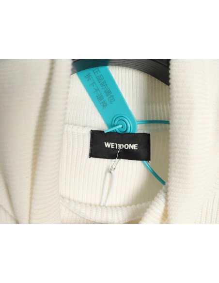 We11 Done simple LOGO letter jacquard turtleneck base sweater,We11done Sweatshirt,Sweatshirt,Buy cheap clothing haul France