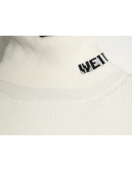 We11 Done simple LOGO letter jacquard turtleneck base sweater,We11done Sweatshirt,Sweatshirt,Buy cheap clothing haul France