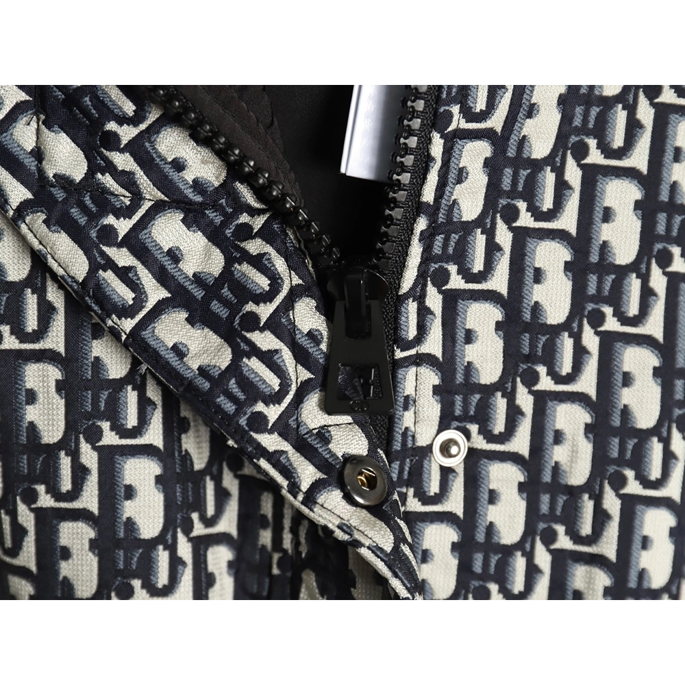 Dior all over print monogram jacquard zipper hooded jacket,Dior Jacket,Jacket,Buy cheap clothing haul France