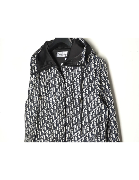 Dior all over print monogram jacquard zipper hooded jacket,Dior Jacket,Jacket,Buy cheap clothing haul France