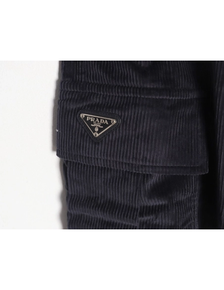 Prada Corduroy Cargo Pants,Prada Sweatpants,CASUAL PANTS,Buy cheap clothing haul France