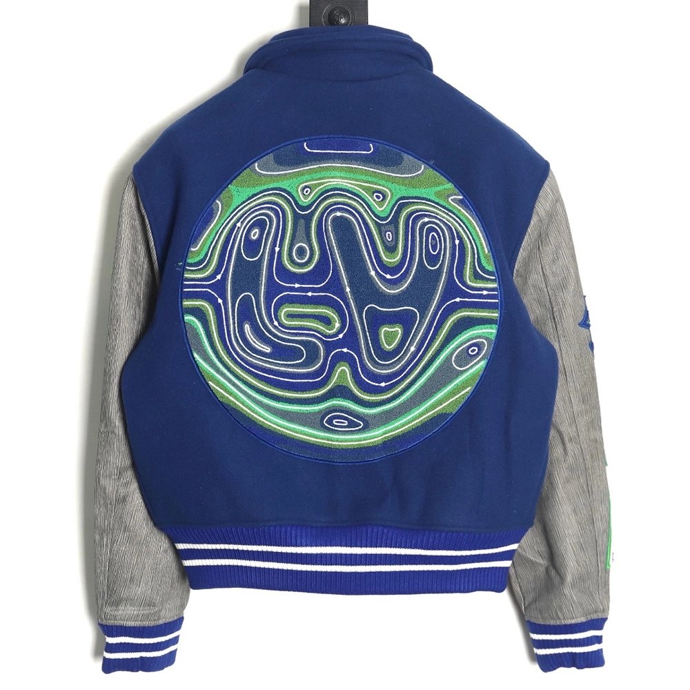 Louis Vuitton Klein Blue Earth Baseball Jacket,Louis Vuitton Jacket,Jacket,Buy cheap clothing haul France