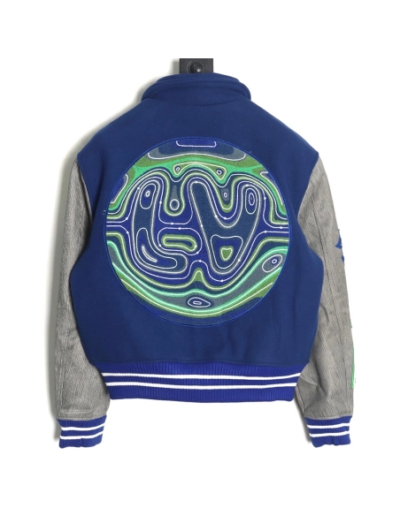 Louis Vuitton Klein Blue Earth Baseball Jacket,Louis Vuitton Jacket,Jacket,Buy cheap clothing haul France