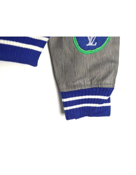Louis Vuitton Klein Blue Earth Baseball Jacket,Louis Vuitton Jacket,Jacket,Buy cheap clothing haul France