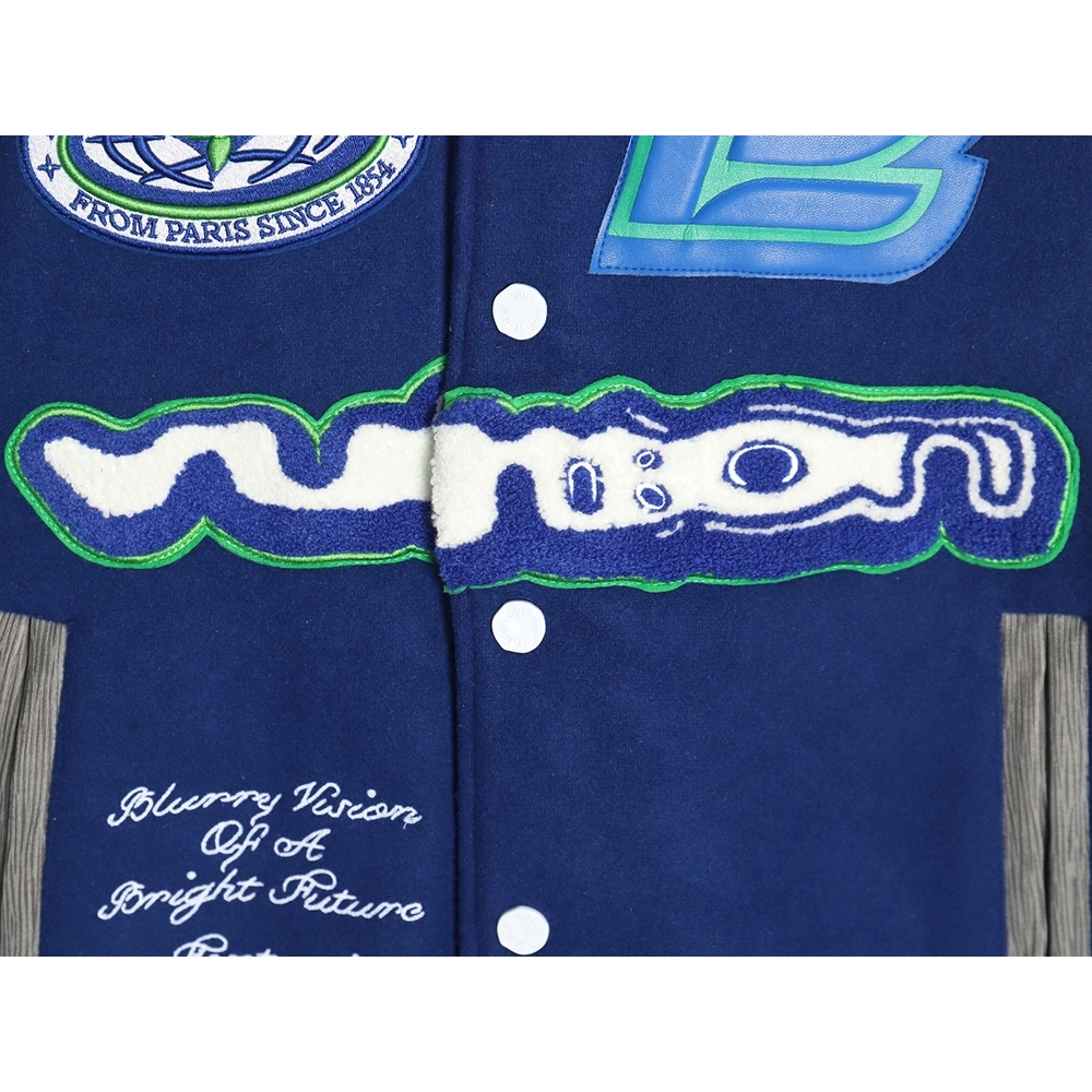 Louis Vuitton Klein Blue Earth Baseball Jacket,Louis Vuitton Jacket,Jacket,Buy cheap clothing haul France