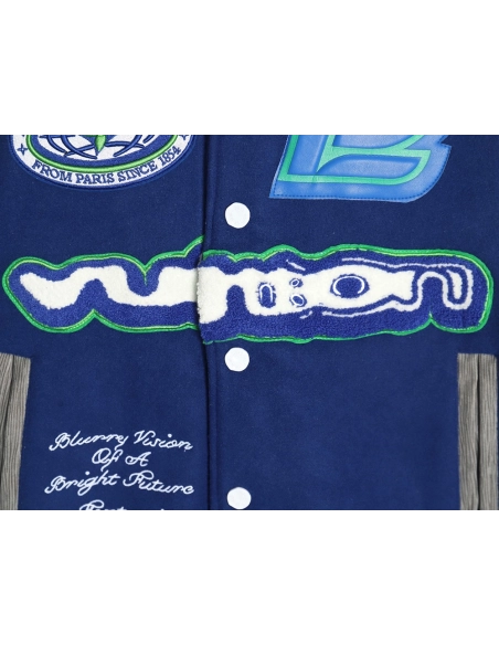 Louis Vuitton Klein Blue Earth Baseball Jacket,Louis Vuitton Jacket,Jacket,Buy cheap clothing haul France