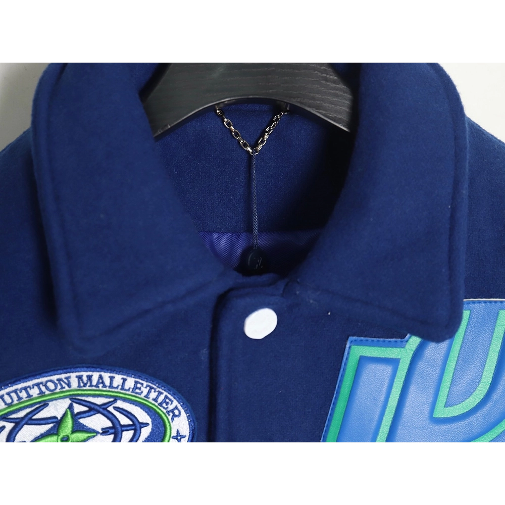Louis Vuitton Klein Blue Earth Baseball Jacket,Louis Vuitton Jacket,Jacket,Buy cheap clothing haul France