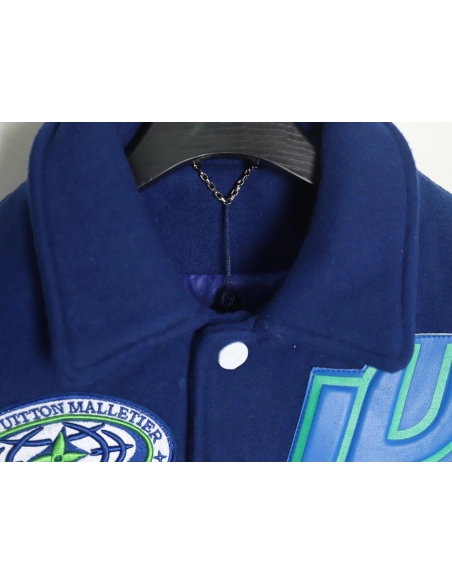 Louis Vuitton Klein Blue Earth Baseball Jacket,Louis Vuitton Jacket,Jacket,Buy cheap clothing haul France