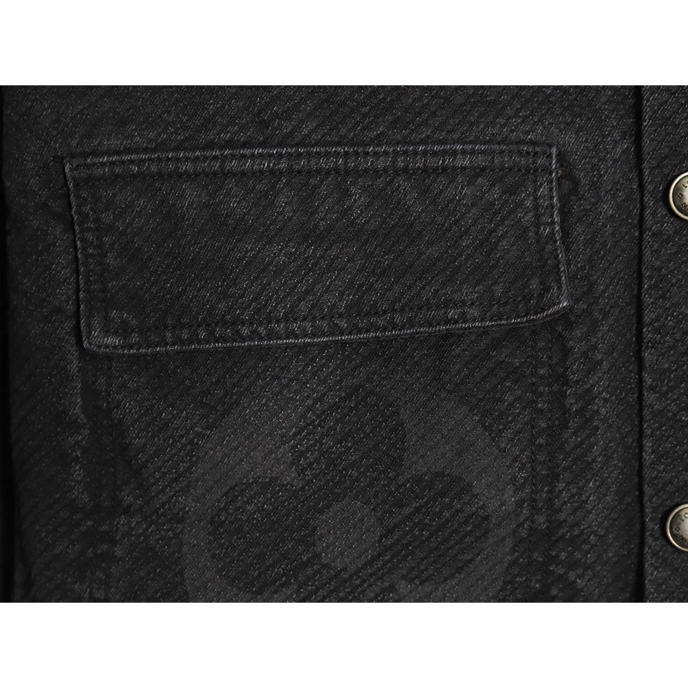 Louis Vuitton dark pattern presbyopic logo twill denim jacket,Louis Vuitton Jacket,Jacket,Buy cheap clothing haul France