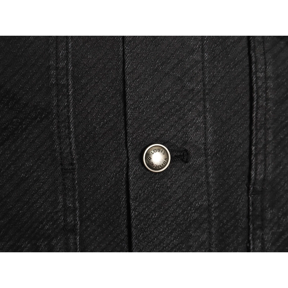 Louis Vuitton dark pattern presbyopic logo twill denim jacket,Louis Vuitton Jacket,Jacket,Buy cheap clothing haul France