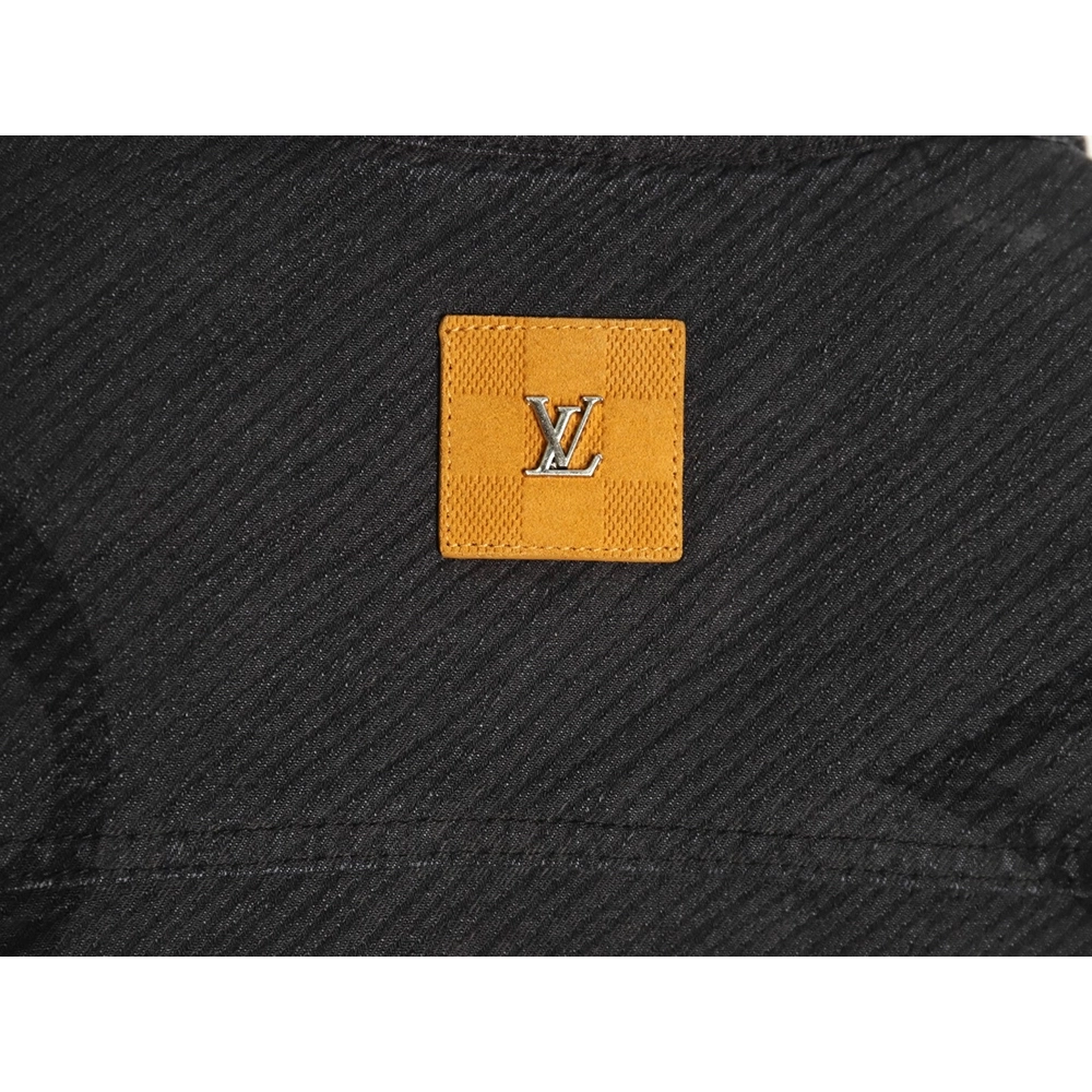 Louis Vuitton dark pattern presbyopic logo twill denim jacket,Louis Vuitton Jacket,Jacket,Buy cheap clothing haul France