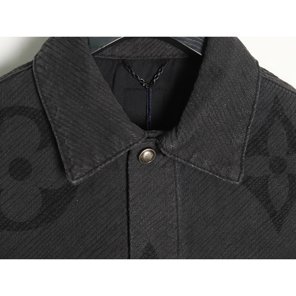 Louis Vuitton dark pattern presbyopic logo twill denim jacket,Louis Vuitton Jacket,Jacket,Buy cheap clothing haul France