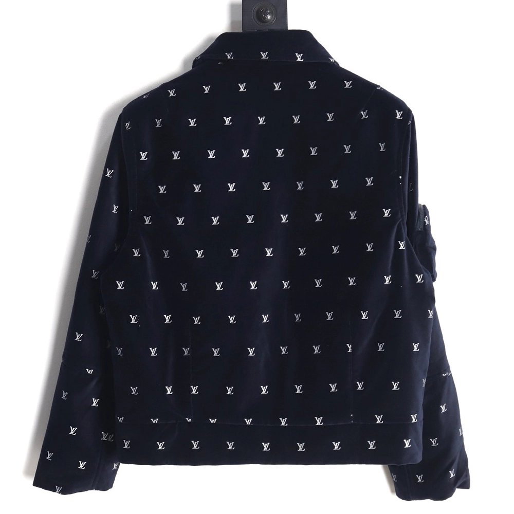 Louis Vuitton all over print velvet cotton jacket,Louis Vuitton Jacket,Jacket,Buy cheap clothing haul France