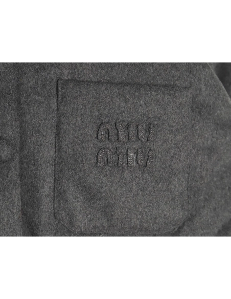 Miu Miu velvet pocket cashmere down jacket,Miu Miu Jacket,Jacket,Buy cheap clothing haul France