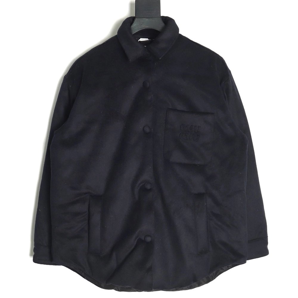 Miu Miu velvet pocket cashmere down jacket,Miu Miu Jacket,Jacket,Buy cheap clothing haul France