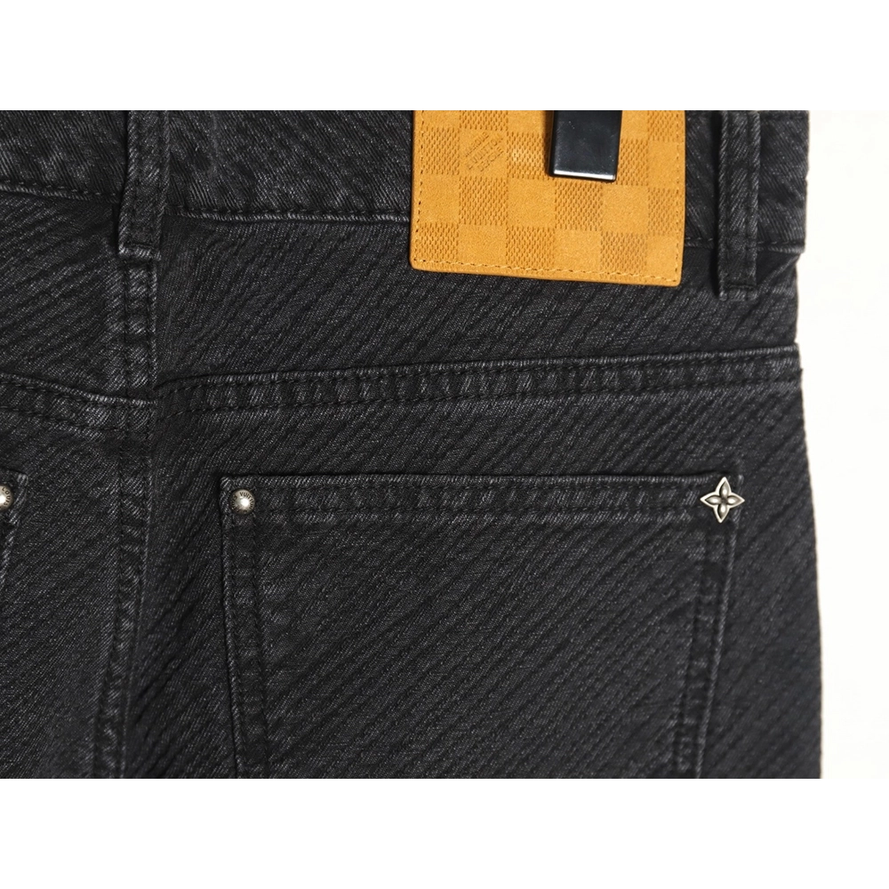 Louis Vuitton dark pattern presbyopic logo twill jeans,Louis Vuitton Jeans,CASUAL PANTS,Buy cheap clothing haul France