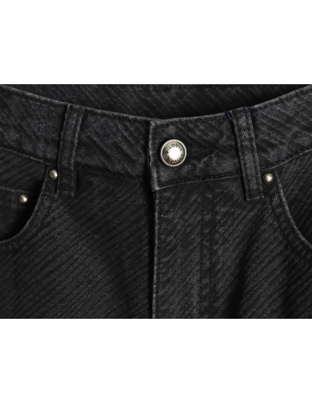 Louis Vuitton dark pattern presbyopic logo twill jeans,Louis Vuitton Jeans,CASUAL PANTS,Buy cheap clothing haul France