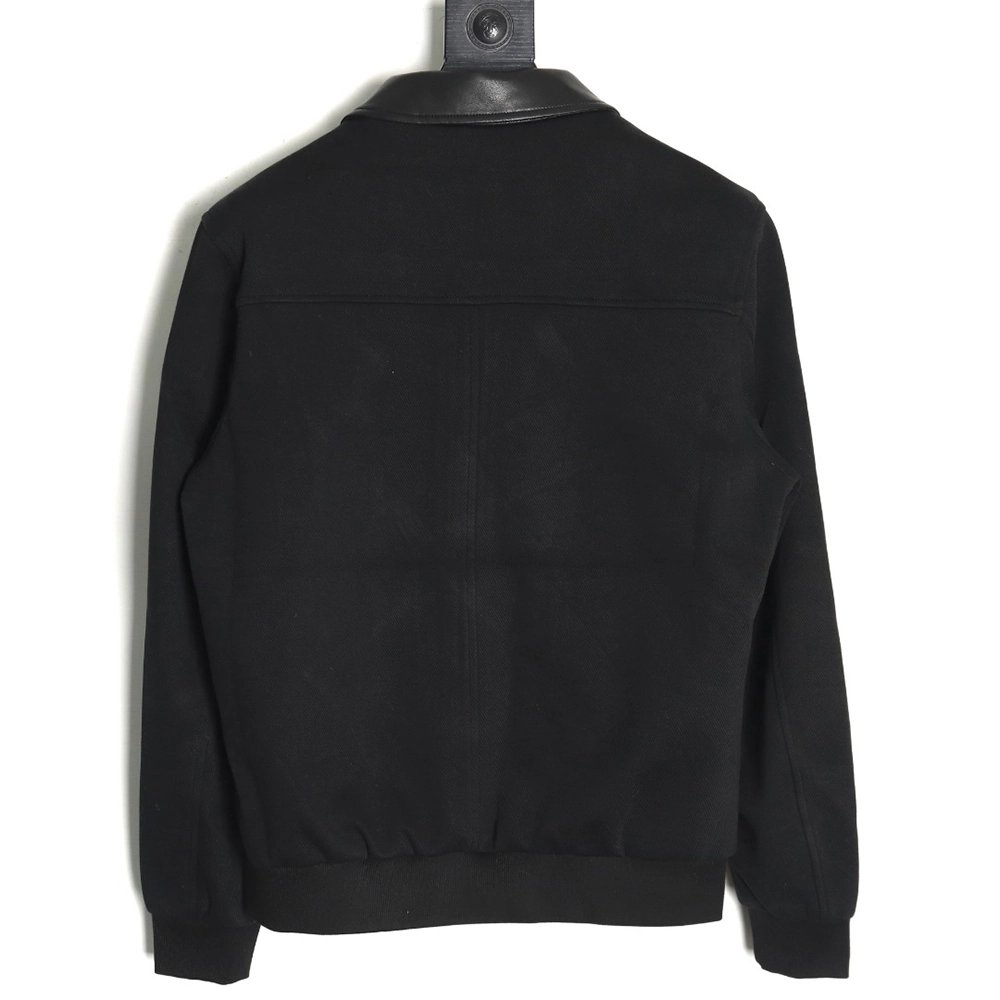 Loewe patchwork leather lapel jacket,Loewe Jacket,Sweatshirt,Buy cheap clothing haul France