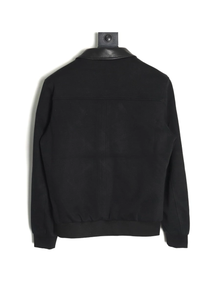Loewe patchwork leather lapel jacket,Loewe Jacket,Sweatshirt,Buy cheap clothing haul France