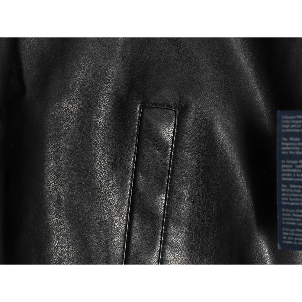 Prada triangle logo leather jacket,Prada Jacket,Jacket,Buy cheap clothing haul France