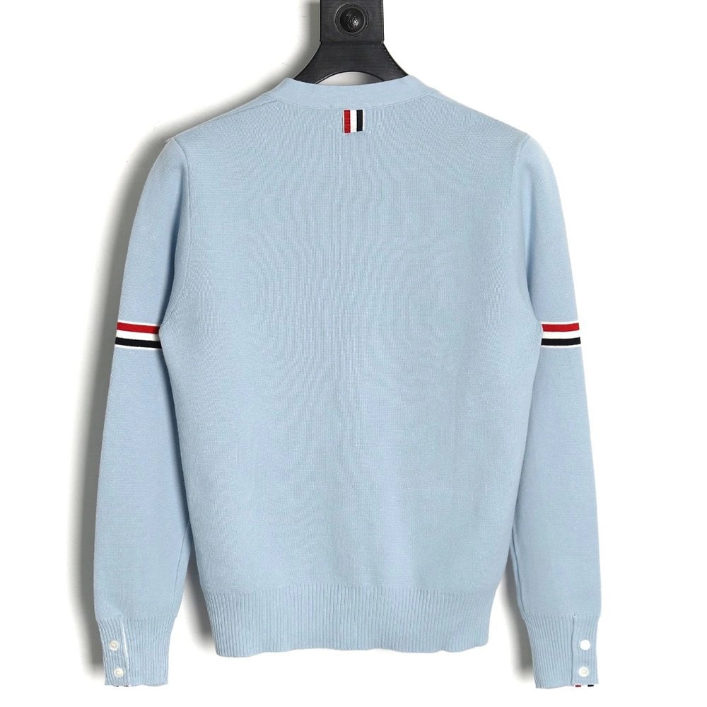 Thom Browne Double Sleeves Web Armband Cardigan Sweater,Thom Browne,TB-01241215