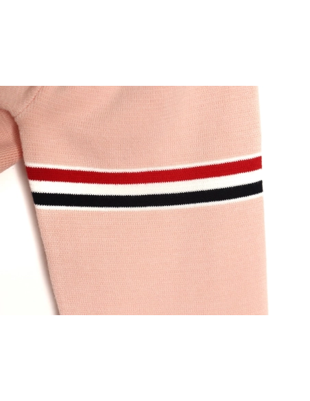 Thom Browne Double Sleeve Web Band Crew Neck Sweater,Thom Browne,TB-02241215