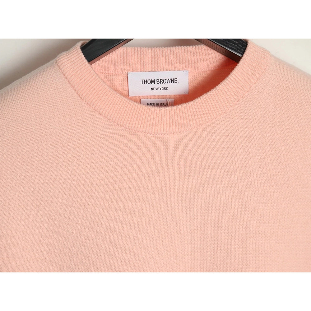 Thom Browne Double Sleeve Web Band Crew Neck Sweater,Thom Browne,TB-02241215