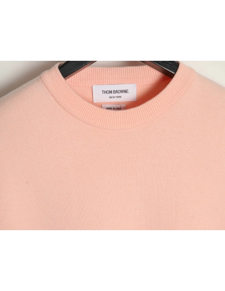 Thom Browne Double Sleeve Web Band Crew Neck Sweater,Thom Browne,TB-02241215