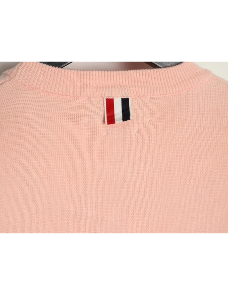 Thom Browne Double Sleeve Web Band Crew Neck Sweater,Thom Browne,TB-02241215